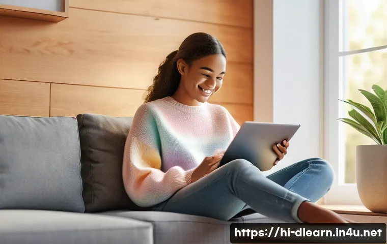 디지털 학습 앱 추천 - Personalized Digital Learning Experience**

A vibrant, digital art illustration depicting a smiling ...